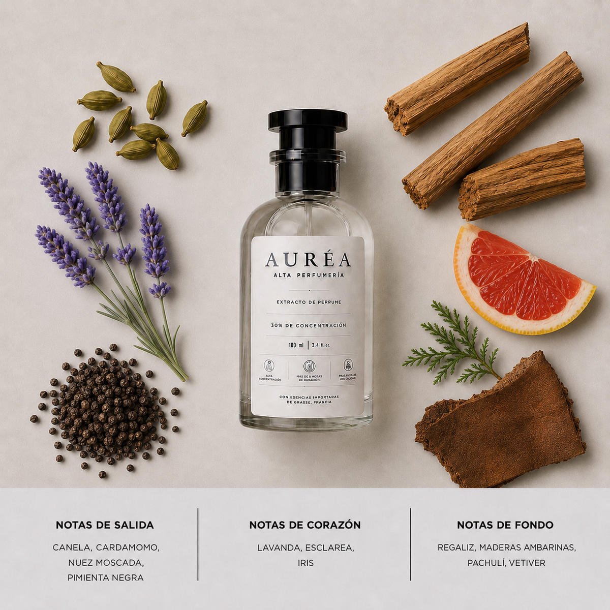 AURÉA 21 · Especia Oscura, extracto de perfume 100 ml