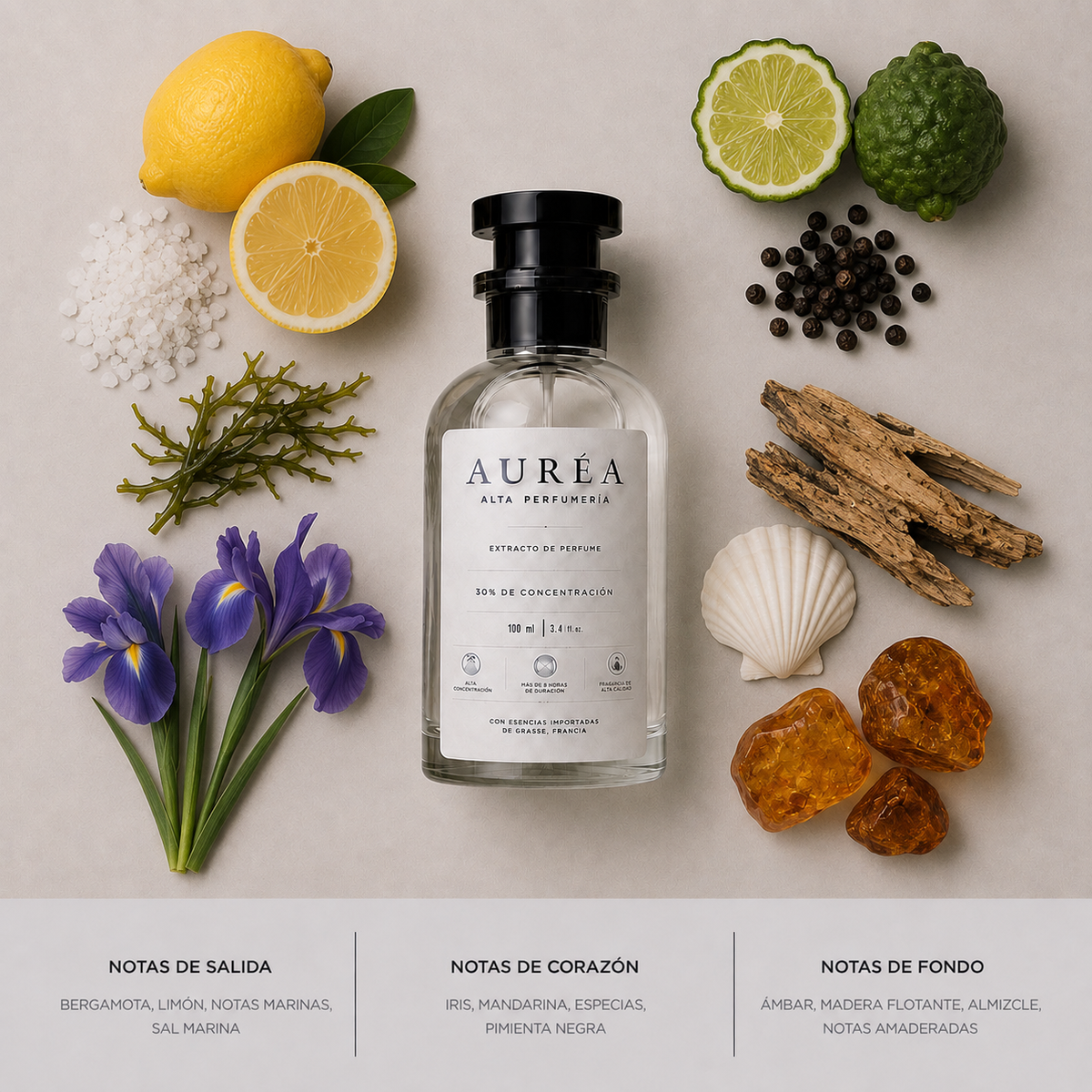 AURÉA 13 · Sal Marina, extracto de perfume 100 ml