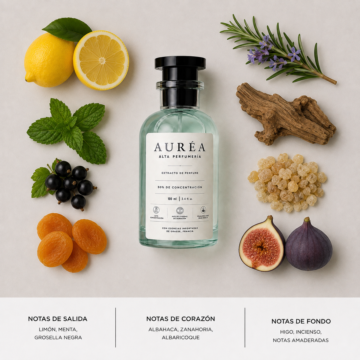 AURÉA 08 · Cítrico Helado, extracto de perfume 100 ml