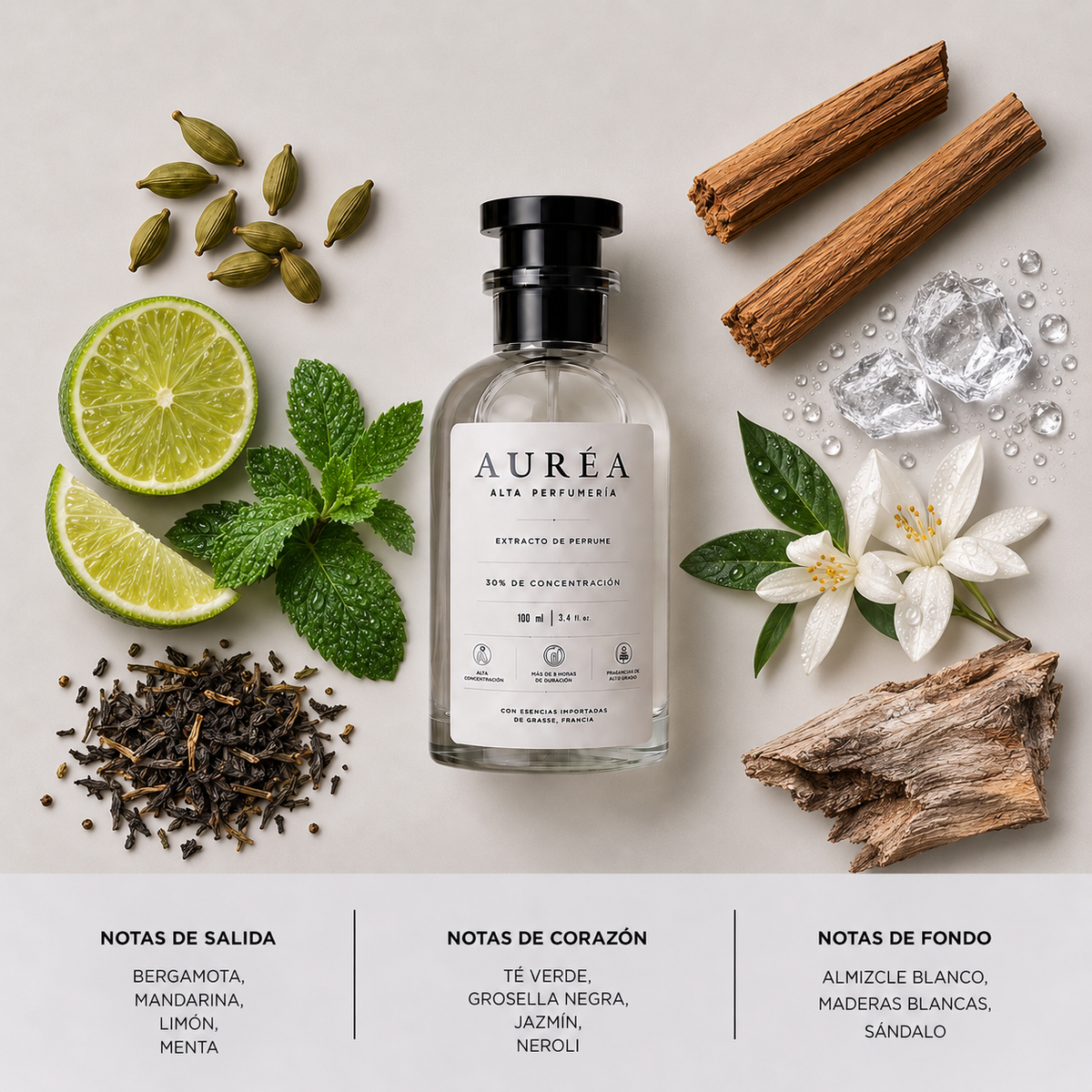 AURÉA 24 · Té Nevado, extracto de perfume 100 ml