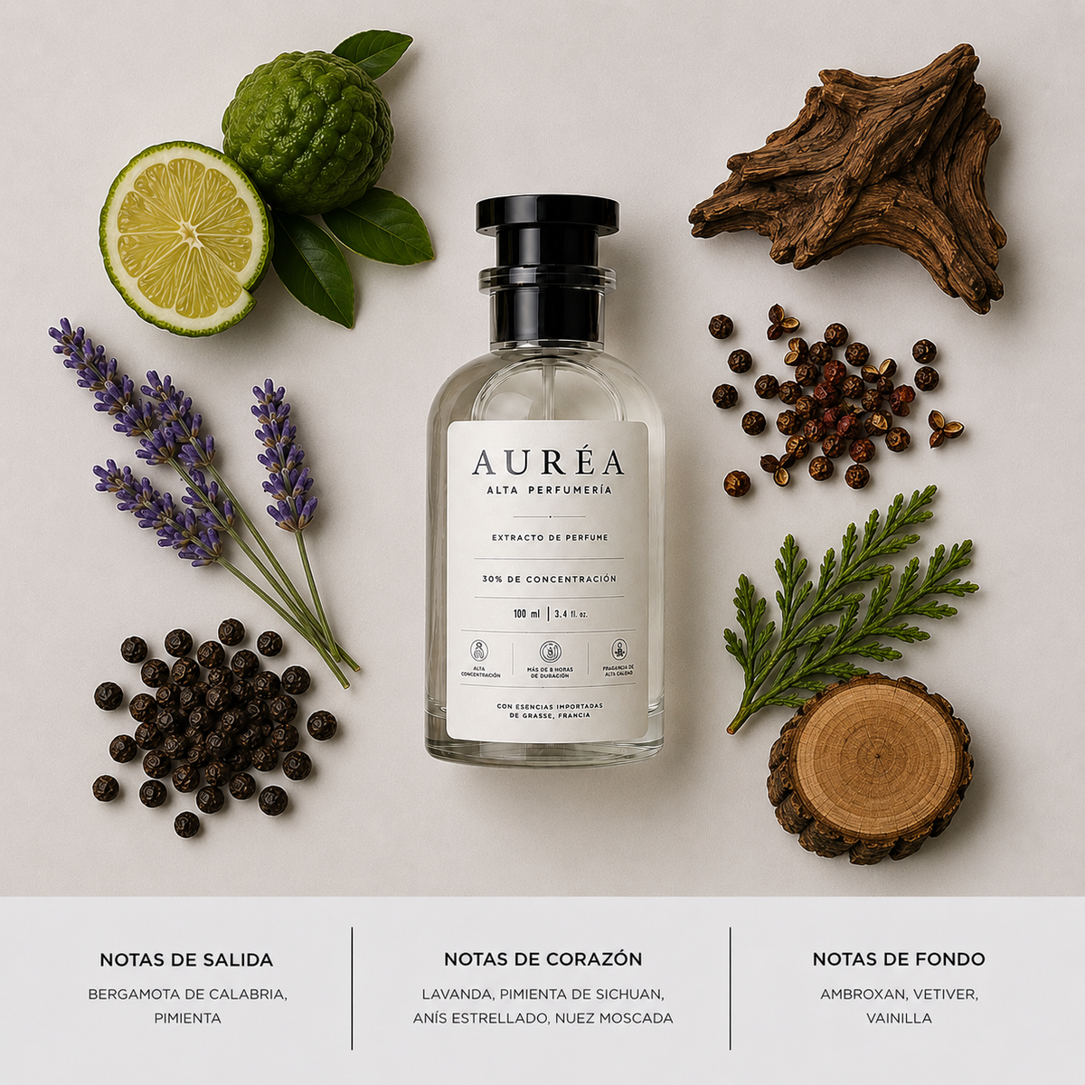 AURÉA 17 · Pimienta Ámbar, extracto de perfume 100 ml